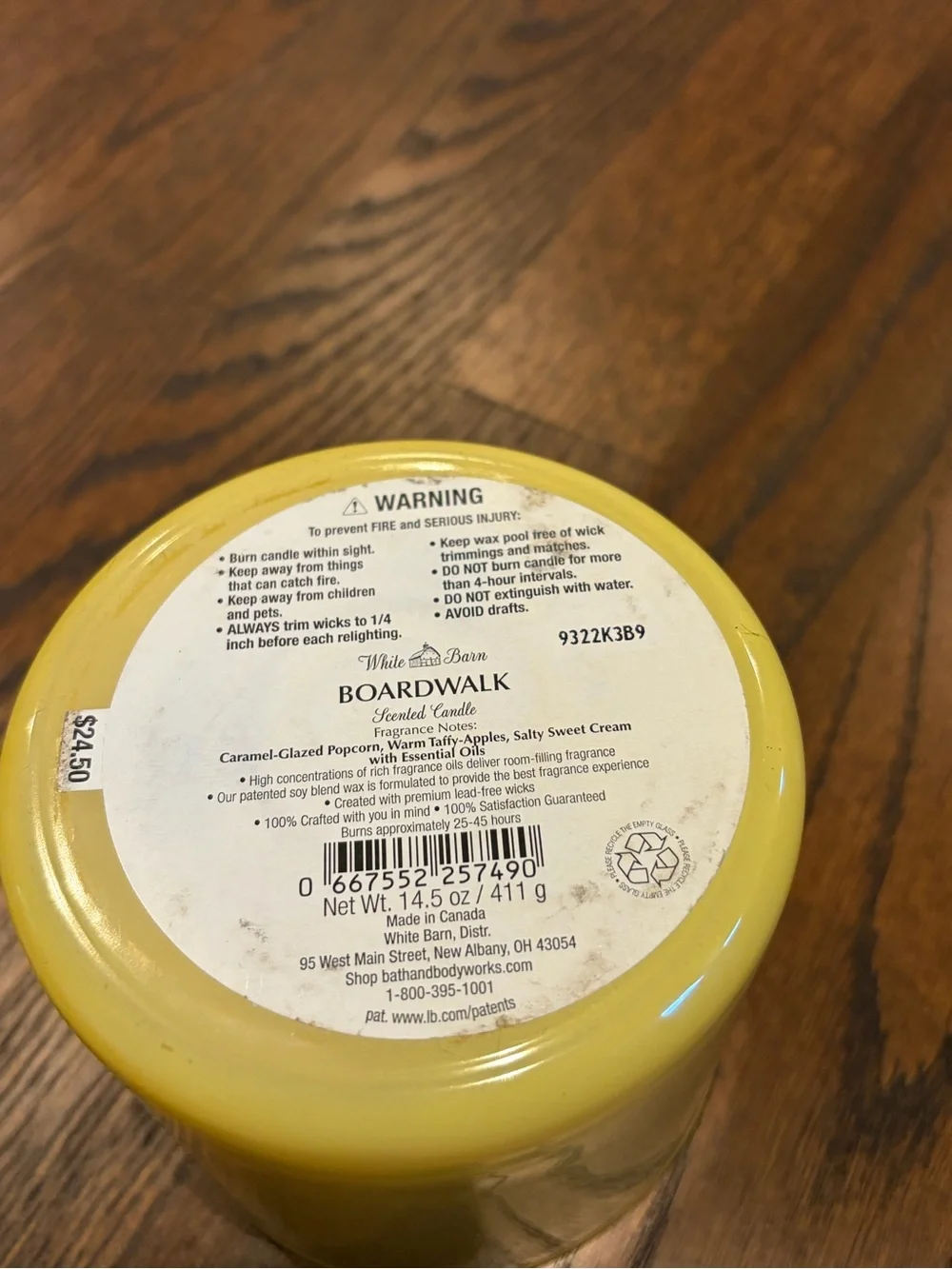 White Barn Boardwalk Scented Candle